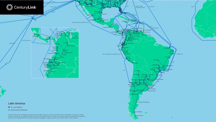 Red de Fibra Óptica en América Latina