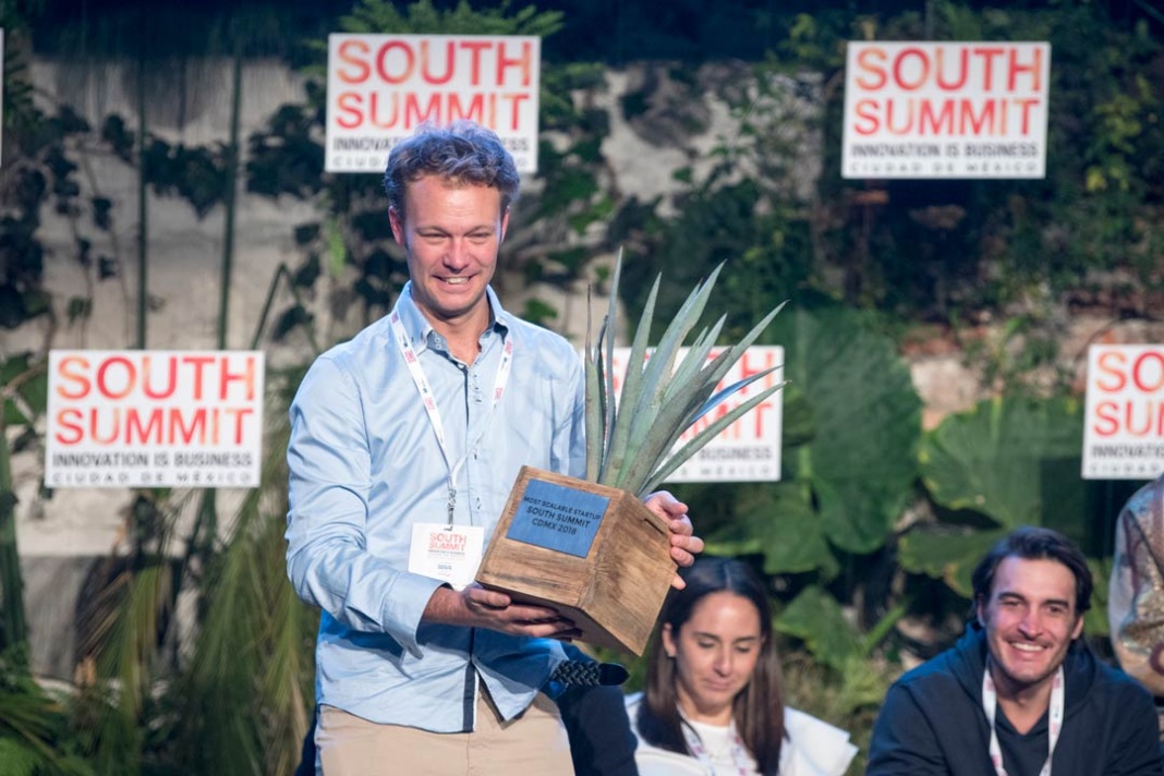 Alexander Theis de TINK, premio a la empresa mas escalable de SOUTH SUMMIT MEXICO 2018