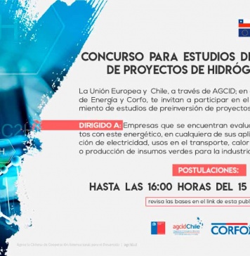 Chile y la Unión Europea impulsan concurso para proyectos de hidrógeno verde