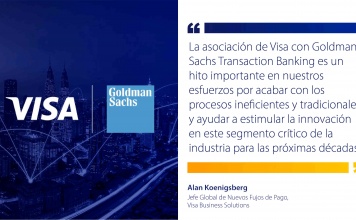 Visa y Goldman Sachs se asocian para modernizar el movimiento global de dinero