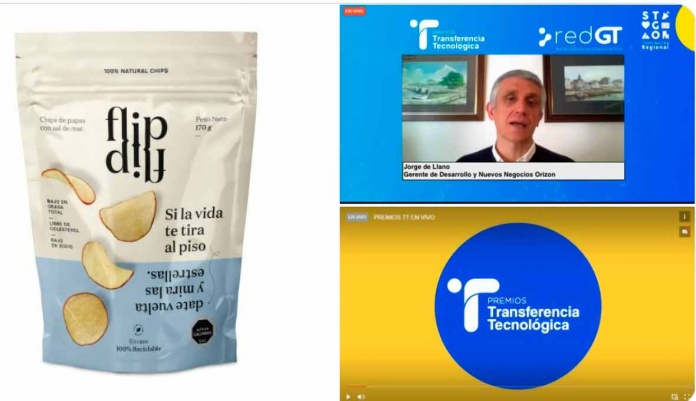 Orizon recibe Premio Transferencia Tecnológica 2020 por apoyar el desarrollo de innovadores snacks saludables 