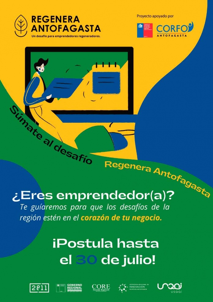 Regenera Antofagasta ofrece capacitaciones gratis para emprendedores que quieran cambiar el mundo