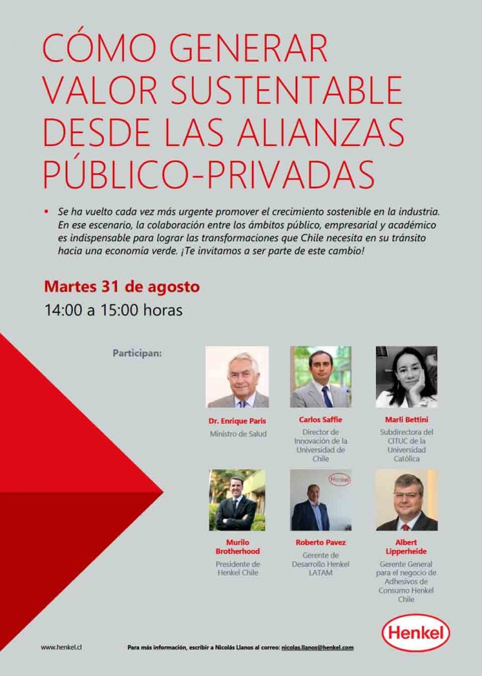 Henkel Chile organiza webinar para promover el desarrollo de innovaciones sustentables en la industria