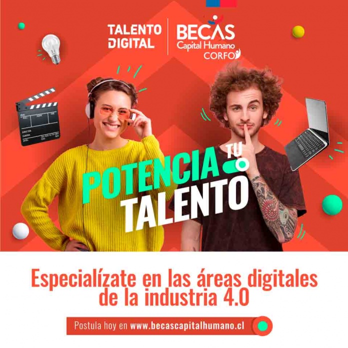 CORFO y talento digital abren 1.400 becas de especialización asociadas a tecnología, marketing e industria creativa