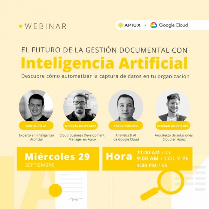 Expertos conversarán sobre el potencial de la inteligencia artificial en la gestión documental