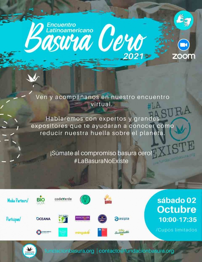 Fundación Basura celebrará el 2 de octubre, día del medioambiente, con encuentro online basura cero de alcance Latinoamericano