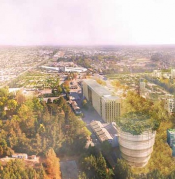 Estudio de Arquitectura Archmotion presenta propuesta de renovación en terreno industrial de 30 hectáreas de la antigua planta Iansa en Linares