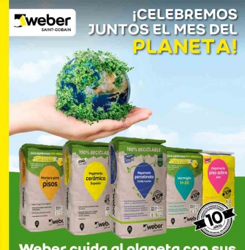 Weber - Saint Gobain lanza nueva campaña con productos y packaging sostenibles