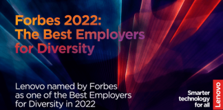 Forbes reconoce a Lenovo como uno de los mejores empleadores Diversity Employer