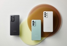 Samsung smartphon Galaxy A73 con conexión 5G en Chile