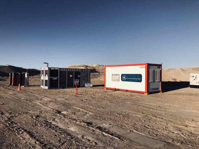 hidrógeno verde para vehículos mineros