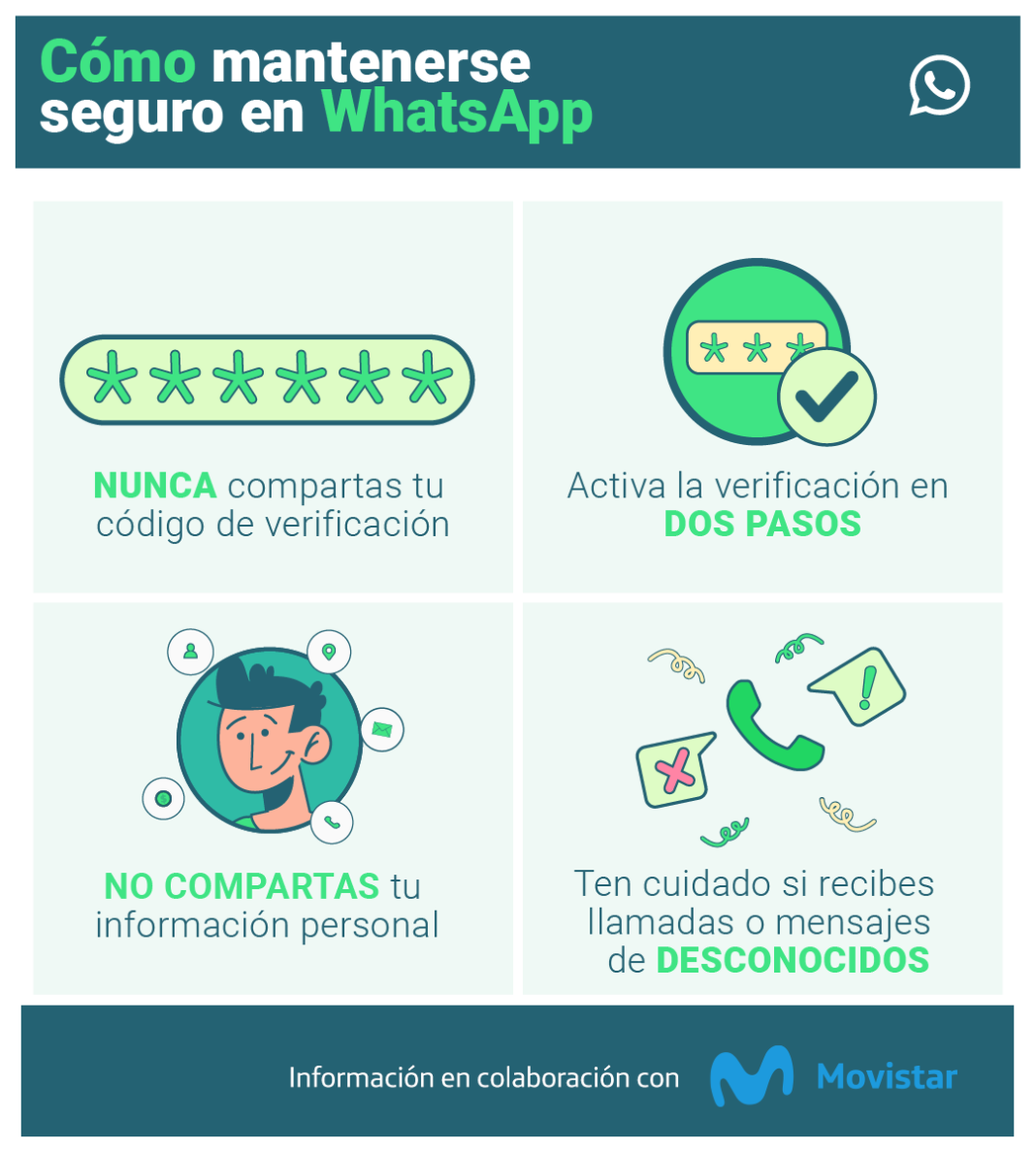 Consejos para prevenir estafas digitales: WhatsApp y Movistar Chile lanzan campaña de seguridad