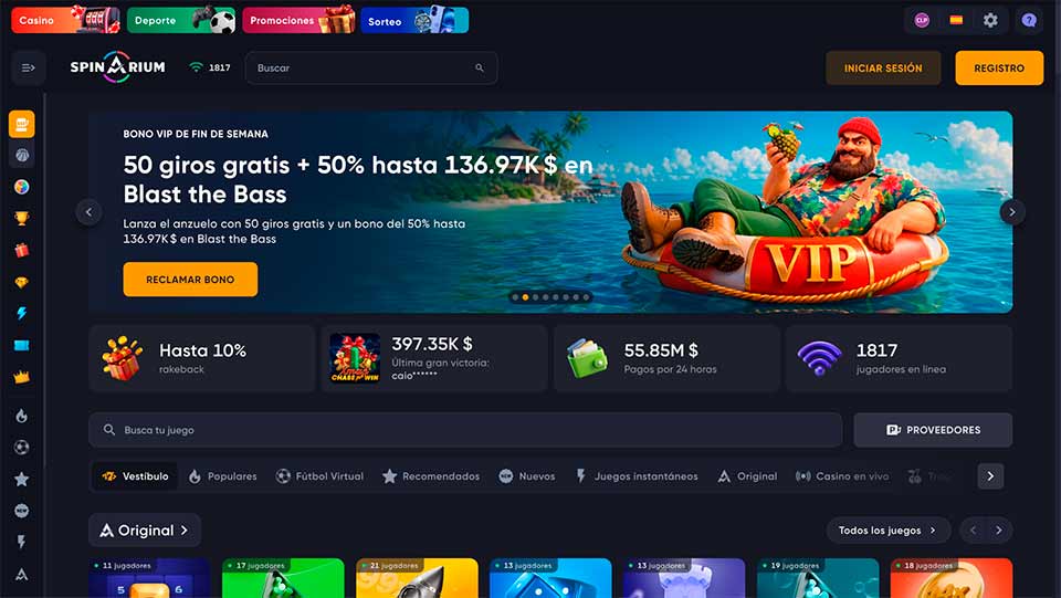 Spinarium torneos semanales de slots