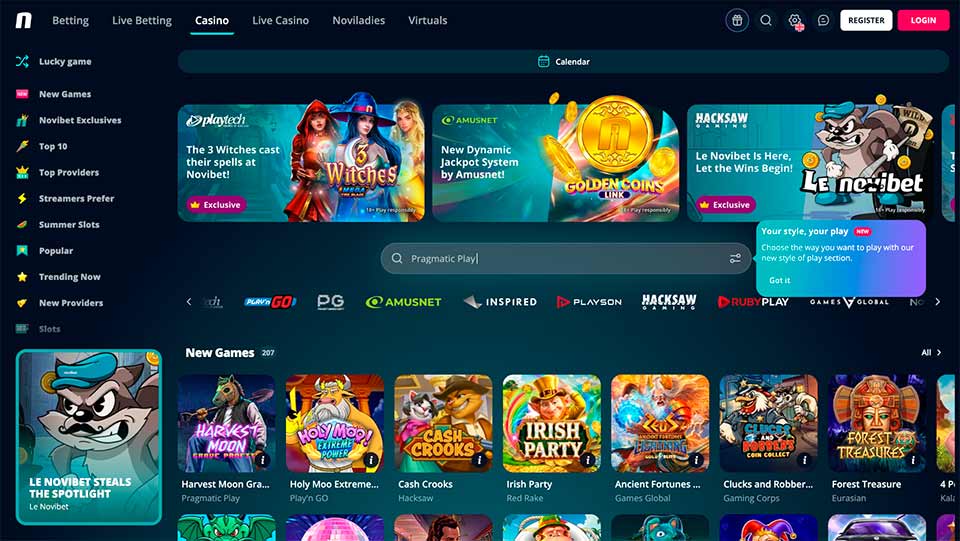 Novibet mejor app de casino online