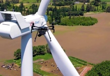 Inspección técnica con drones en parques eólicos