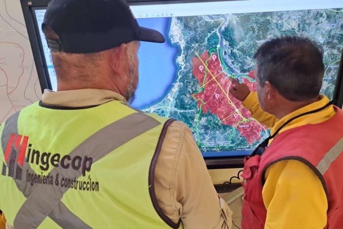 Ingecop, colabora en los incendios forestales del sur de Chile