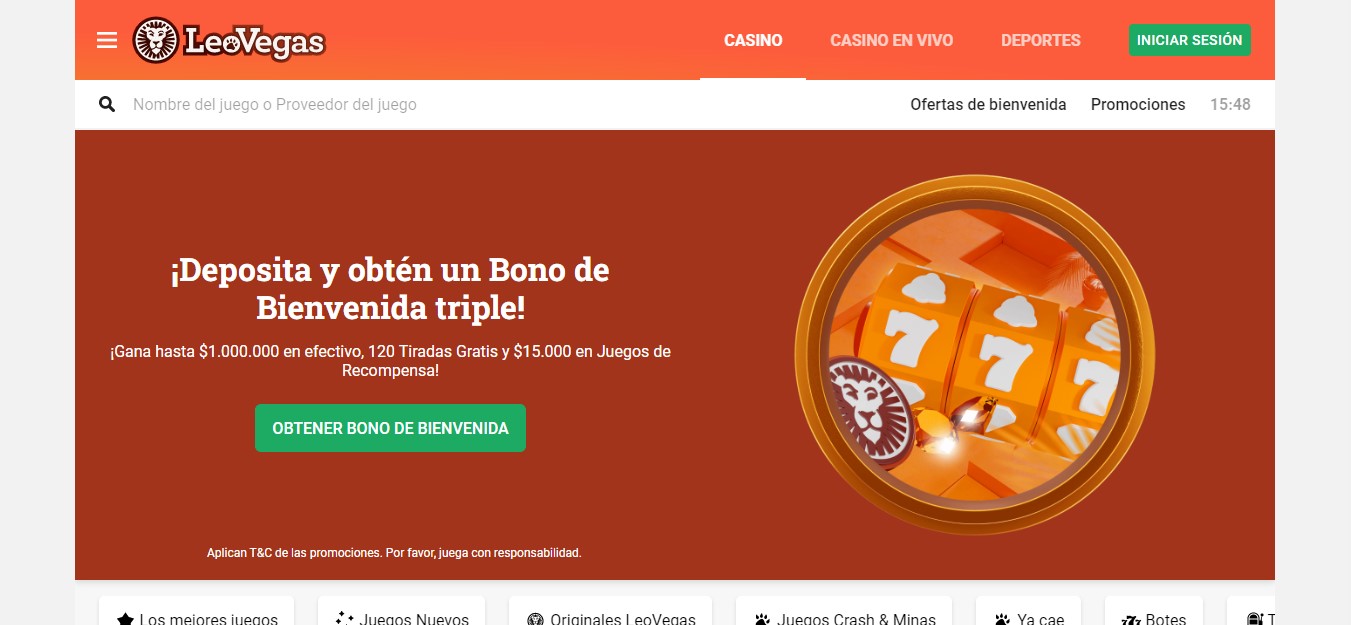 LeoVegas casino. Los mejores casinos en Chile online en 2023