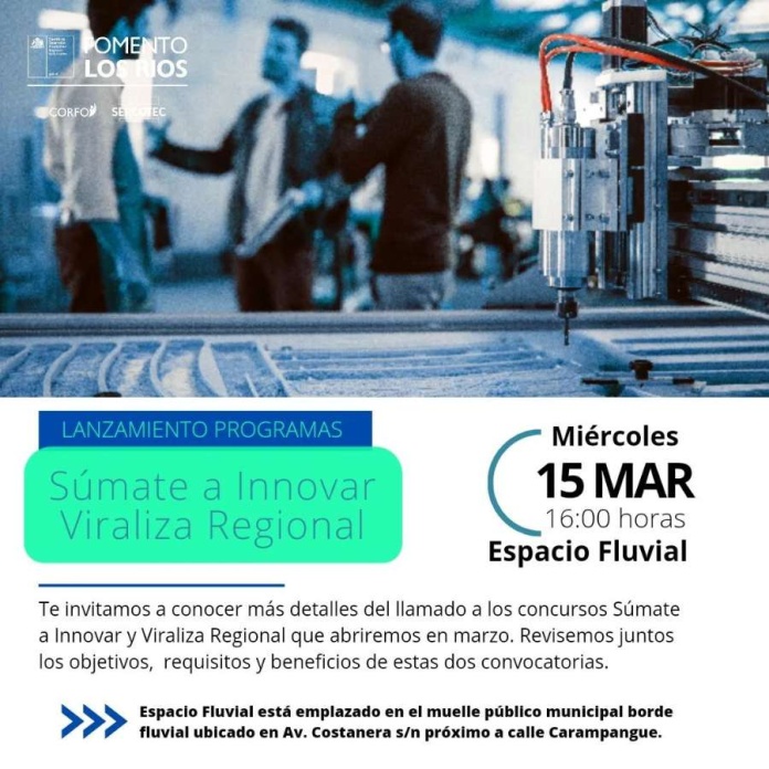 Fomento Los Ríos lanzará sus dos primeras convocatorias del 2023 