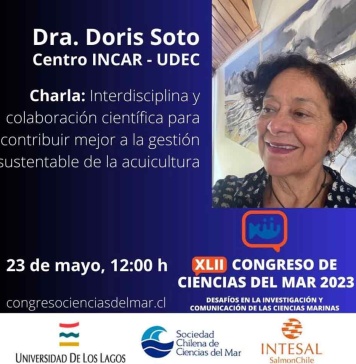 Centro INCAR realizará una charla magistral y presentará seis estudios de investigación en XLII Congreso de Ciencias del Mar