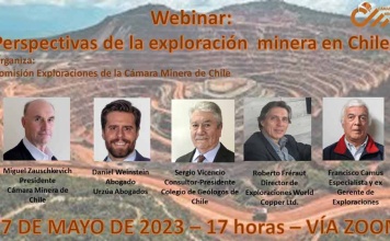 La Cámara Minera de Chile invita a webinar: "Perspectivas de la Exploración Minera en Chile"