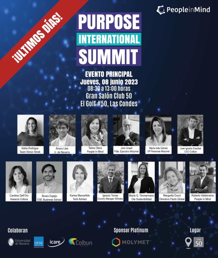 Purpose International Summit: empresas se reúnen a conversar sobre tendencias en propósito para generar negocios con impacto positivo