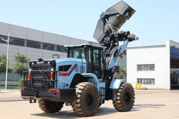 SANY estrena en Chile su primer cargador frontal 100% eléctrico
