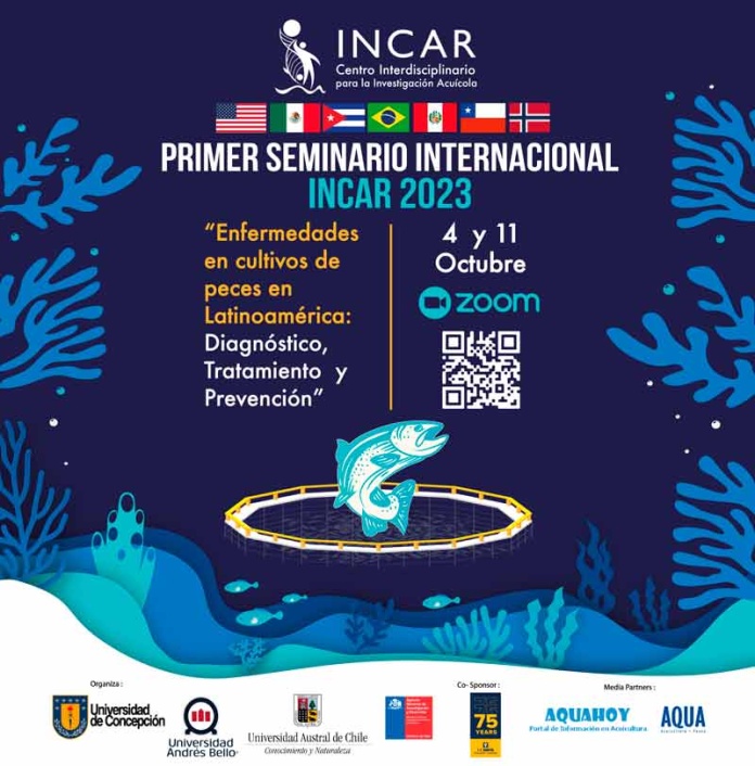 Centro INCAR organiza seminario internacional sobre enfermedades de peces cultivados en Latinoamérica