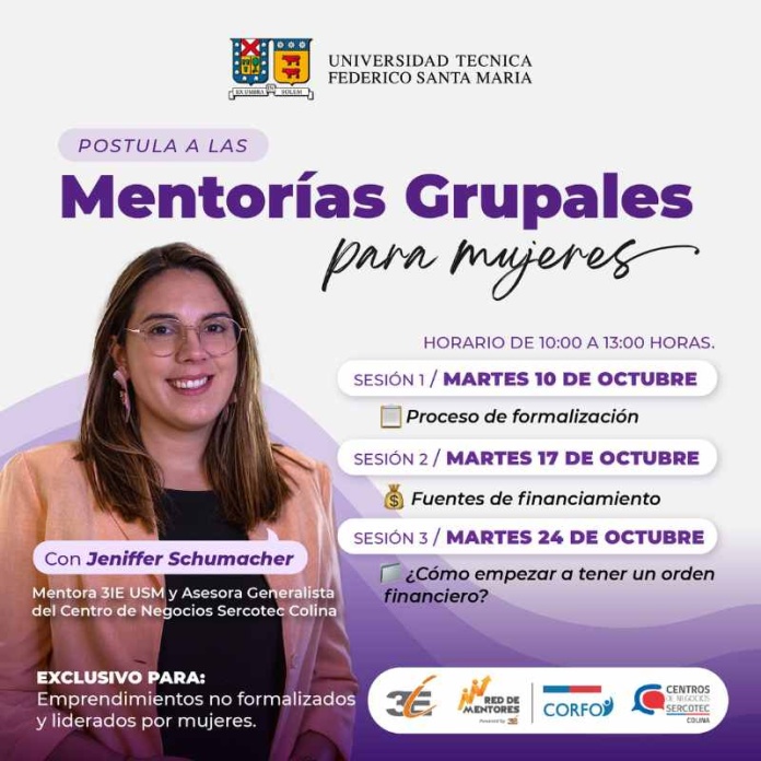 Lanzan programa de mentorías grupales para mujeres emprendedoras