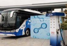 Copec y Linde desarrollaron hidrolinera para primer bus de H2 en Chile 