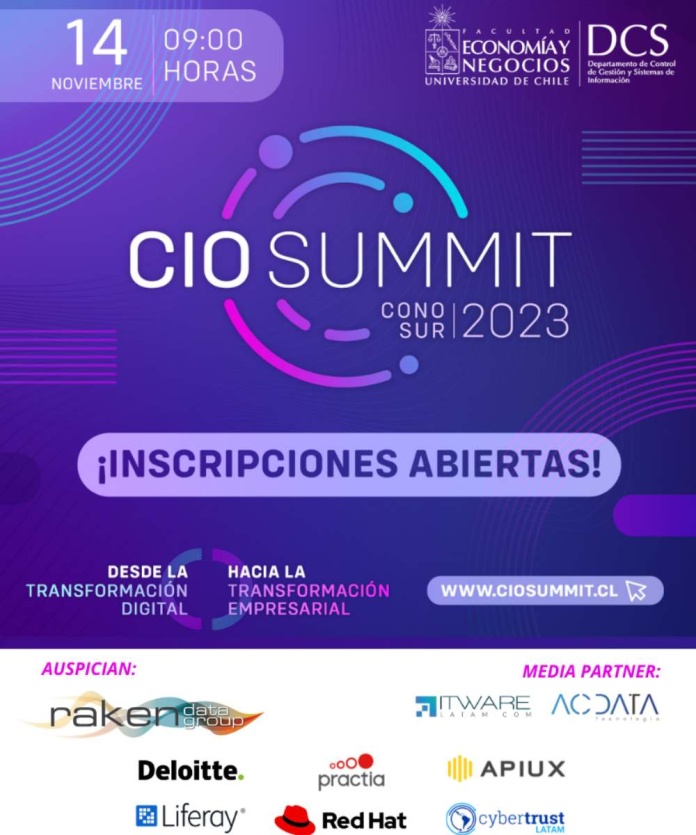 El CIO Summit Cono Sur 2023 reunirá a expertos a conversar en torno a la transformación digital de los negocios