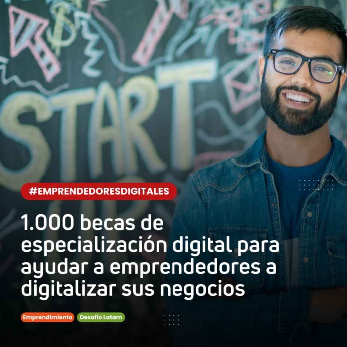 Lanzan 1.000 becas para que los emprendedores de todo Chile aprendan a digitalizar sus negocios