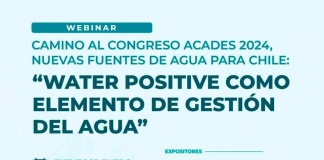 ACADES junto a CLG Chile invitan al webinar: “Water Positive como elemento de gestión del agua”