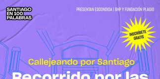 Callejeando por Santiago: en un recorrido junto a Santiago en 100 palabras