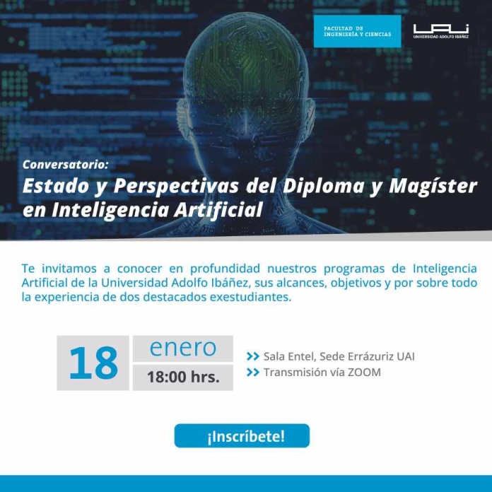 Ingeniería UAI realizará conversatorio de acceso liberado sobre Inteligencia Artificial