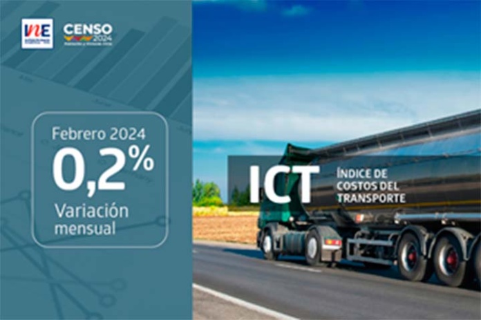 Índice de Costos del Transporte registró una variación mensual de 0,2% en febrero Índice de Costos del Transporte registró una variación mensual de 0,2% en febrero