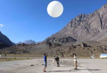 Lanzan globos sonda a la estratósfera para medir ozono y zonas contaminadas de Portillo