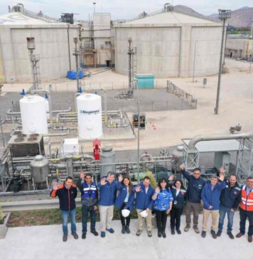 Seremi de Energía visita planta que transforma las aguas residuales tratadas de la ciudad en gas natural renovable
