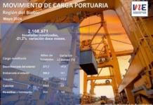 Carga movilizada y manipulada por los puertos de la Región del Biobío disminuyó 21,2% en doce meses