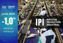 Índice de Producción Industrial disminuyó 1,0% interanualmente en junio de 2024