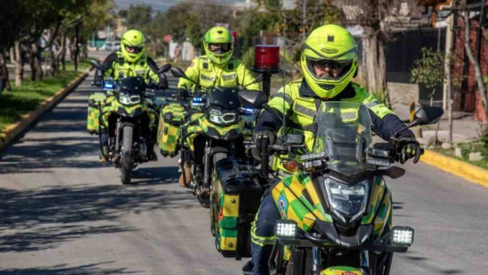 Motos de Rescate de La Florida: volumen y rapidez ante un accidente en vía pública