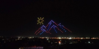 Tikitikiti: La Pintana parte las celebraciones con el primer show de drones que se realiza en Fiestas Patrias en nuestro país