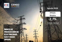 INE Biobío publica cifras del Índice de producción de electricidad, gas y agua (IPEGA) correspondiente a agosto de 2024
