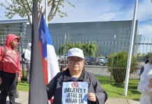 Manifestación masiva de Trabajadoras de la Industria Pesquera y Salmonera del Biobío