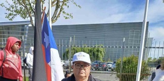 Manifestación masiva de Trabajadoras de la Industria Pesquera y Salmonera del Biobío