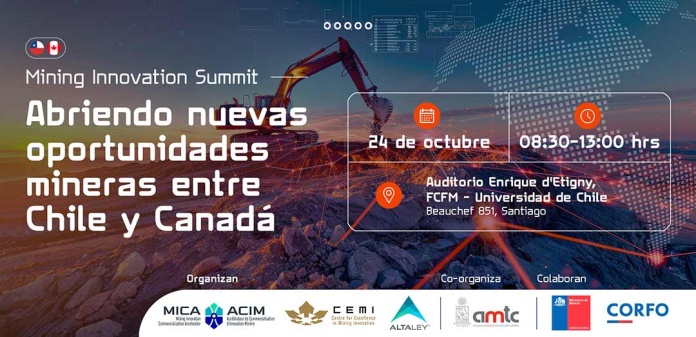 Alta Ley y MICA con la colaboración de AMTC organizan la primera cumbre para la innovación minera entre Chile y Canadá