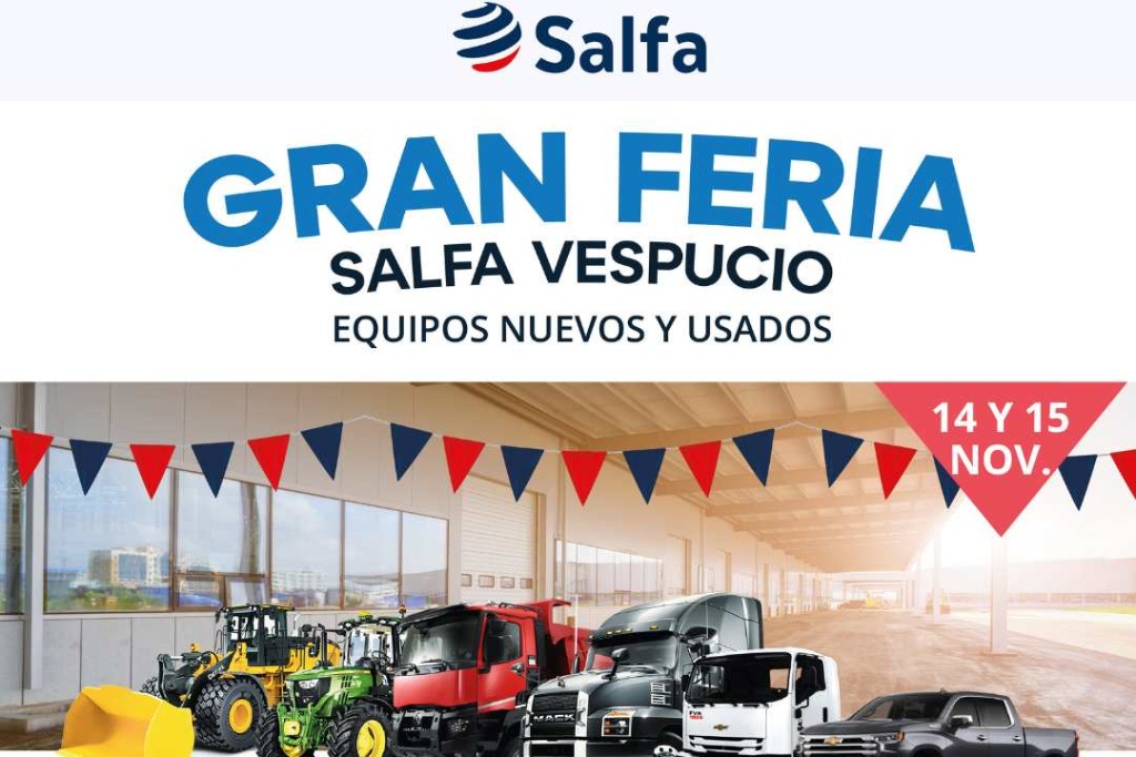 Anote Feria automotriz de Salfa tendrá descuentos exclusivos en vehículos, camiones, maquinarias y otros