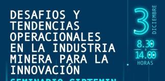 CIPTEMIN realizará seminario para analizar la aplicación de soluciones innovadoras para hacer frente a los principales desafíos operacionales de la industria minera