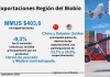 Exportaciones de la Región del Biobío disminuyeron 9,3% interanualmente