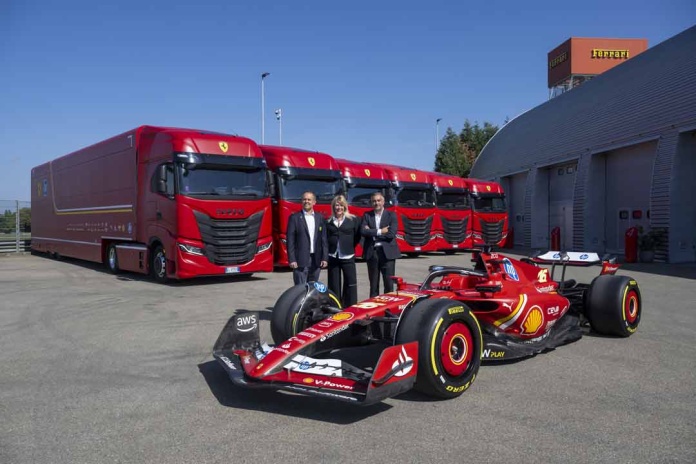 Iveco entrega 16 nuevos vehículos comerciales a la Scuderia Ferrari HP