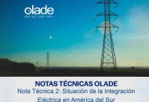 La Organización Latinoamericana de Energía presenta 2da Nota Técnica Situación de la Integración eléctrica en América del Sur